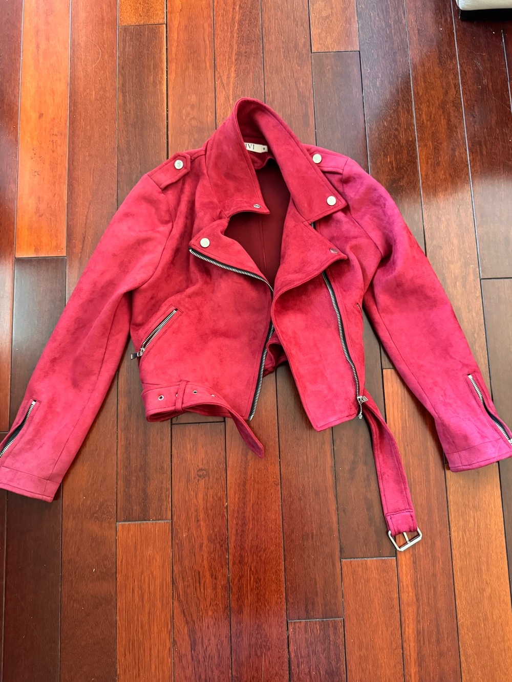 ViVI Women's Red Cropped Jacket